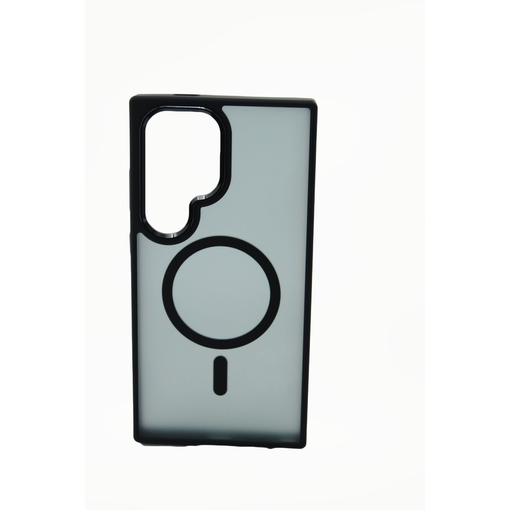 FNTCASE Samsung Galaxy S24 Ultra Case Magnetic MagSafe Matte Black Translucent